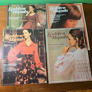 Golden Hands weekly magazine Part 57-60 Vol 4 Knitting Dressmaking Needlecraft